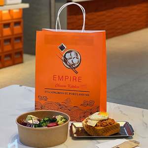 Custom Wholesale Eco-Friendly <b>Biodegradable</b> Disposable Kraft Recyclable Restaurant <b>Paper</b> Bags for Food Delivery with Logo - Product Image 6