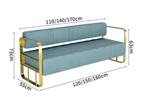 Banc d'attente réglable et durable pour salon de beauté, espace lounge, magasin de vêtements, réception de bureau - Mobilier de salon 1688