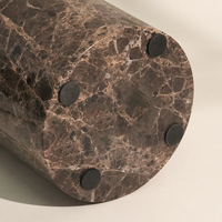 Seau à glace de luxe personnalisé en marbre naturel pour champagne, bière, boissons, refroidisseur de vin pour bar et fête