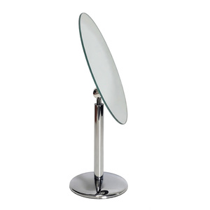 Oval Metal <b>Table</b> <b>Mirror</b> For Home Decor And Vanity Makeup Application <b>With</b> Sturdy <b>Stand</b> - Product Image 3