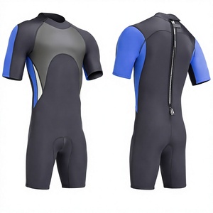 Traje de Neopreno de Manga Corta de 3 mm con Cremallera Trasera, Estampado, para Snorkel y Natación, Talla XXL - Product Image 3