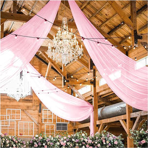 Cortinas de Techo para Boda, Tela de Chifón para Arco, Cortinas Transparentes para Fiestas, Fondo de Escenario para Bodas, Decoración de Bodas - Product Image 4
