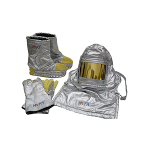 Алюминиевый противопожарный костюм, полная защита тела, огнестойкий термостойкий, 1000 градусов, позолоченный защитный респиратор для окна - Product Image 4