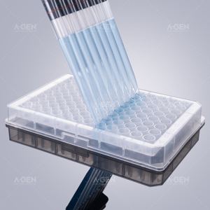 Plaques de puits rondes, 96 assiettes à fond V rond, 0.36mL, pour expériences - Product Image 4