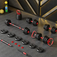 Ensemble d'haltères et de barres 3-en-1 XD Wholesale Home Fitness pour entraînement en salle de sport, réglable de 15 à 50 kg