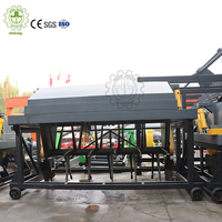 Tourneur de compost hydraulique à rainures pour engrais organique, marque JIULING, avec moteur |   Productivité élevée pour l'utilisation agricole en aménagement en haies