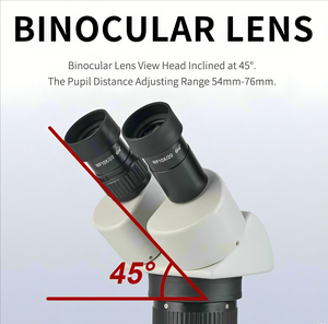 <span class=keywords><strong>Microscope</strong></span> à zoom stéréo binoculaire à fort grossissement 20X-40X avec inspection biologique de laboratoire d'éclairage LED, support de bras de flèche - Product Image 6