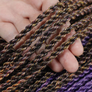 Synthétique Sénégalais <span class=keywords><strong>Twist</strong></span> Box tresse <span class=keywords><strong>Crochet</strong></span> cheveux Tresses Mince Sénégal Twists Pour Femmes Ombre Tressage Extensions de Cheveux - Product Image 3