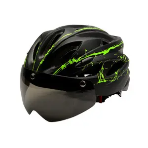 Bike Helmet Magnetic Lens Helmet Cycling Helmet PC Shell United Arab Emirates Cycling Helmet Bike With Visor
