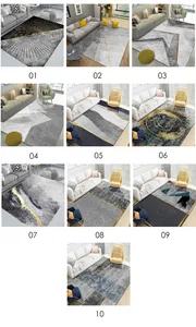 Atacado moderno 3d impresso personalizado hotel macio luxo Alfombras Piso home decor área Poliéster Tapetes Tapetes para sala de estar