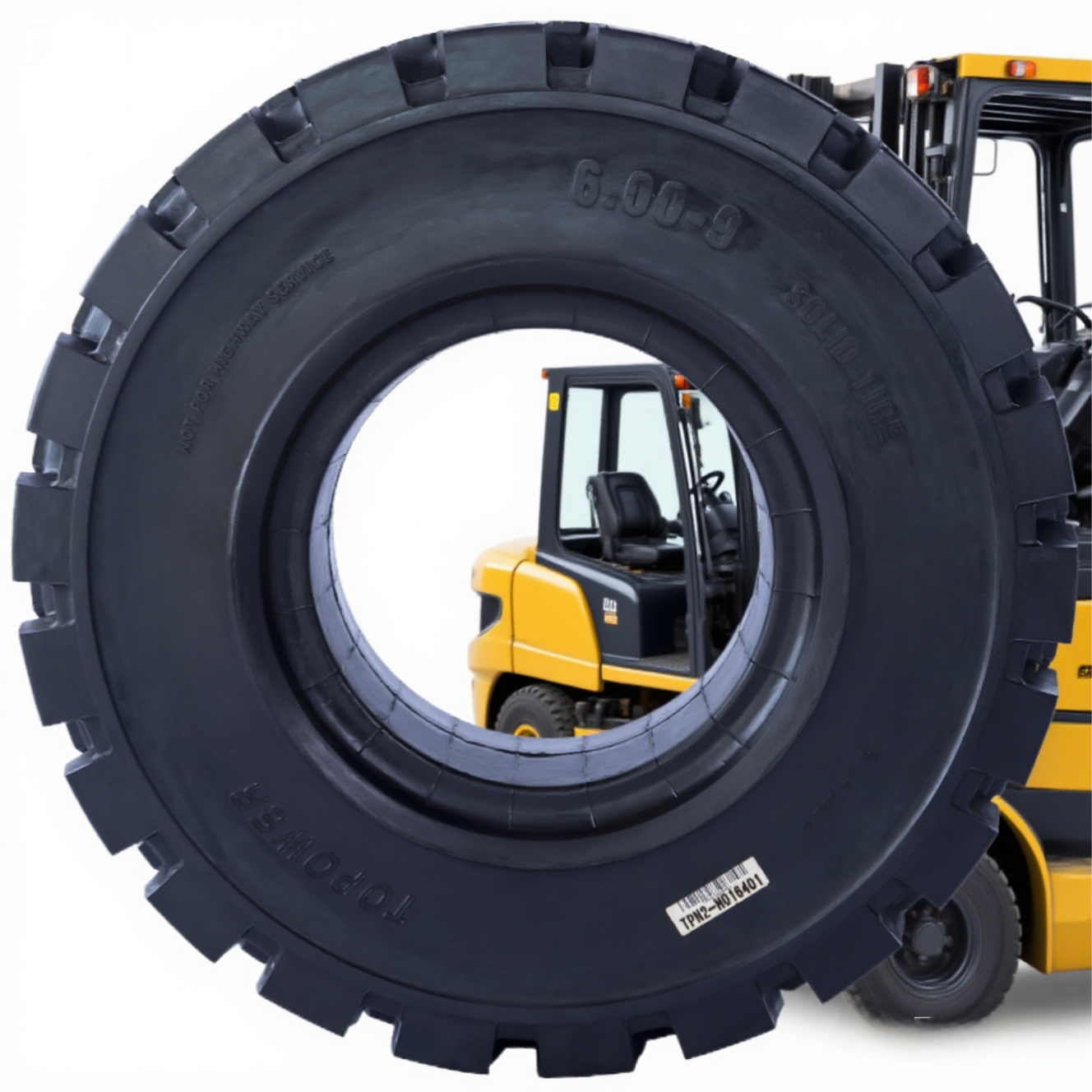 6.50-10 6.50 10 New Forklift and Sweeper Wheel Solid Tires Replacement for Linde Toyota BYD Forklift Tyre with Fast Delivery