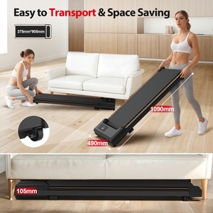<span class=keywords><strong>Tapis</strong></span> de marche compact d'intérieur, capacité 120 kg, vitesse 4 MPH, <span class=keywords><strong>tapis</strong></span> de course sous <span class=keywords><strong>bureau</strong></span> avec télécommande et écran LED pour la maison, le <span class=keywords><strong>bureau</strong></span> et le fitness - Product Image 4