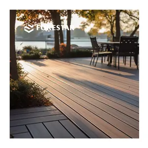 maintenance-free wood plastic composite solid deck flooring for exterior decoration wpc composite decking