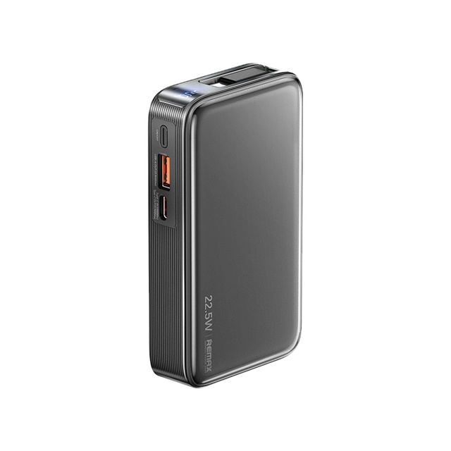 REMAX FCP-25 10000mAh Power Bank 22.5W Fast Charge Type-C Telescopic Cable 3-Port & 4 Colors Ultra-lightweight Power Banks