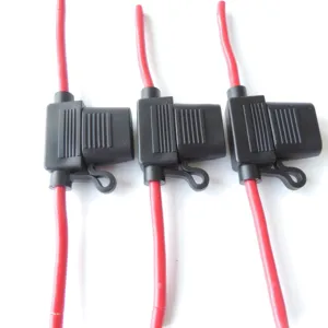 wholesale 18 gauge blade in line electrical car small fuse holder with waterproof cover