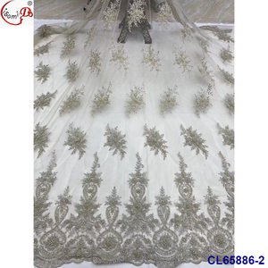 Lisami Vải Ren Pháp Thiết Kế Mới Nhiều Màu Sắc Trình Diễn Thời Trang Kim Sa - Product Image 5