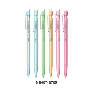 BEIFA MB007 Lápis mecânico de escrita suave e ecológico, 0.5mm 0.7mm, cor de cor, limpo, escuro, limpo, apagável