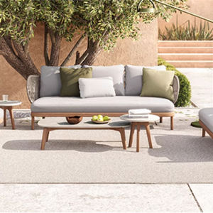 Muebles de exterior con marco de aluminio fundido, sillón de sauce tejido de ratán, sillón de jardín para tomar el sol en la playa - Product Image 4