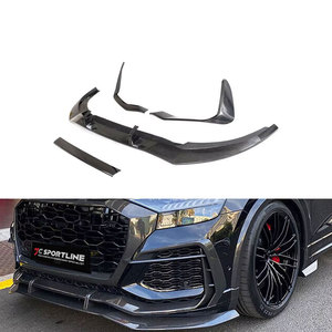 JC Sportline RSQ8 séparateur de lèvre avant en fibre de carbone pour <span class=keywords><strong>Audi</strong></span> RSQ8 Sport Utility 4 portes 2019-2023 - Product Image 1