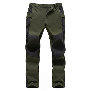 Pantalon de randonnée et de camping pour homme, personnalisé, tactique, d'hiver, fin, softshell, avec fermeture éclair, imprimé, imperméable, léger, séchage rapide - Product Image 1
