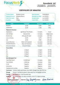 Suplemento Certificado por la USDA y la UE, Polvo de Raíz de Rhodiola Rosea, Polvo de Rhodiola Rosea Orgánico - Product Image 3