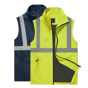 Nylon Safety Hi Vis Vest Unisex for Traffic Construction Cleaner Greening Gardening Riding Reflective Warning Vest Uniforms