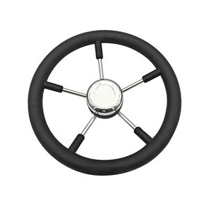 Fábrica al por mayor accesorios marinos Hardware barco 5 radios negro 13-7/8 "barco yate volante - Product Image 2