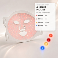 Máscara Facial de Silicona Flexible con Luz Roja ODM, Controlador de Programa de Luz Personalizado y Marca Privada