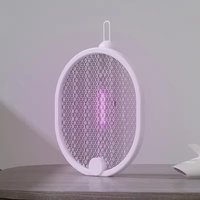 Nouvelle conception de tapette électrique anti-moustiques et anti-mouches, rechargeable par USB, pliable et suspendable, pour la lutte antiparasitaire domestique