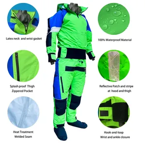 <span class=keywords><strong>Combinaison</strong></span> de kayak imperméable pour homme, respirante, pour la navigation à voile et le paddle, <span class=keywords><strong>combinaison</strong></span> de survie avec capuche amovible, garde au chaud dans l'eau froide - Product Image 5
