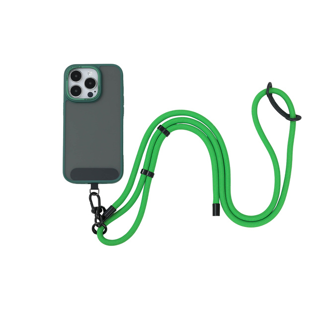 Universal Adjustable Retractable Cross Body Necklace Strap Lanyard Cord Anti Theft Phone Case With Lanyard