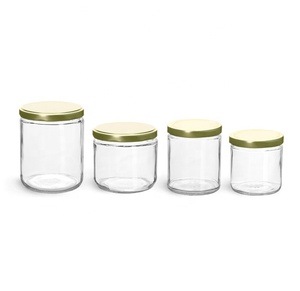 Redonda <span class=keywords><strong>de</strong></span> almacenamiento <span class=keywords><strong>de</strong></span> alimentos <span class=keywords><strong>de</strong></span> <span class=keywords><strong>vidrio</strong></span> frascos <span class=keywords><strong>de</strong></span> <span class=keywords><strong>vidrio</strong></span> redondo tarro para mermelada <span class=keywords><strong>de</strong></span> miel con tapa hermética - Product Image 1