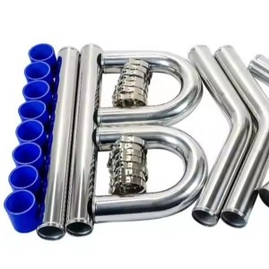 PQYRACING ชุดท่ออินเตอร์คูลเลอร์ 76 มม. อลูมิเนียมอัลลอยด์สำหรับอัพเกรดเทอร์โบชาร์จเจอร์ - Product Image 4