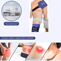 Compresse de glace réutilisable bleue ajustable World-bio pour le dos, thérapie par le froid et la chaleur, dispositif médical de classe I pour soulager les douleurs dorsales