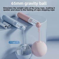 Corde à sauter sans fil professionnelle pour l'exercice de remise en forme numérique spécial comptage femme adulte modèle de gravité pondéré