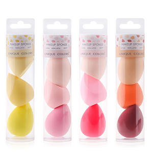 Éponge de maquillage lavable UNIQUE COULEURS, marque privée, pour un mélange parfait, personnalisable, sans latex, la meilleure éponge pour fond de teint - Product Image 1