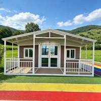 Villa modulaire préfabriquée FLKT à haute capacité de charge avec structure en acier galvanisé, maison conteneur extensible de 20 pieds et 40 pieds, hôtel ignifuge