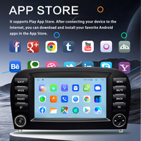 Autoradio multimédia Android 15 avec lecteur vidéo, Carplay sans fil, compatible avec Mercedes Benz SL R230 SL350/500/55/600/65 01-11