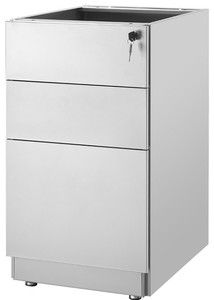 Tủ Hồ Sơ 2 3 Ngăn Kéo Màu Trắng Hiện Đại Đồ Nội Thất Văn Phòng Tủ Hồ Sơ Di Động Chống Cháy Bằng Thép Kim Loại - Product Image 3