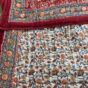 Diseño de lujo Kantha Patchwork edredón estilo Vintage tamaño Queen algodón Kantha edredón suave Reversible manta de invierno para uso en Hotel - Product Image 1