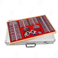 SJ Optics WZ-266JSH – Coffret de lentilles d'essai optométriques à monture métallique avec étui en velours rouge