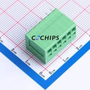 JL271V-35006G01 Spring Terminal Block Through hole Component (THT),P=3.5mm Connector 1x6P 3.5mm Green Through Hole - Product Image 1