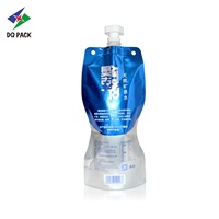 DQ PACK 500ml réutilisable Doypack personnalisé imprimé feuille d'aluminium liquide emballage PET PE odeur preuve jus eau bec pochette sac