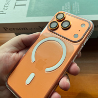 Étui de téléphone personnalisable en PC transparent avec effet d'animation magnétique et charge sans fil pour téléphone mobile 17