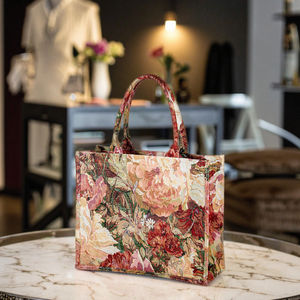 <span class=keywords><strong>Borse</strong></span> Tote in Tela di Lusso per Donna di Alta Qualità, Logo Personalizzabile, Riciclabili, Pieghevoli, con Due Manici, Vendita all'Ingrosso - Product Image 5