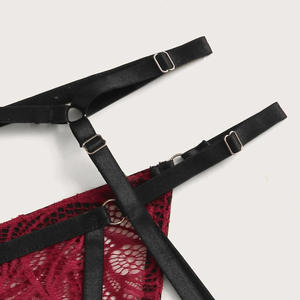 हॉट सेल सेक्सी महिलाओं पारदर्शी कामुक 2 पीस अंडरवियर सेट सेक्सी लिंगरी - Product Image 5