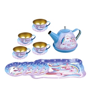 Kits d'ustensiles de simulation de thé pour petites filles vaisselle de table jouet de jeu <span class=keywords><strong>cuisine</strong></span> tasse de thé pour enfants ensemble de maison de jeu avec boîte cadeau - Product Image 1