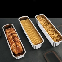 Boîtes de conservation alimentaire carrées en acier inoxydable 304, étanches, avec couvercles hermétiques, compatibles lave-vaisselle, capacité 1-2L, boîte à lunch moderne pour