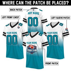 男子アメリカンフットボールジャージー刺繍USAチームラグビーユニフォーム昇華すべて送料込み - Product Image 3