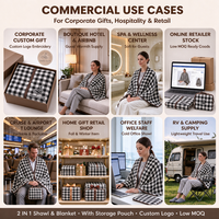 Poncho-couverture classique en flanelle à carreaux Buffalo pour femme, cape boutonnée moelleuse et chaude pour l'hiver, idéale pour la maison et le bureau